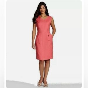 Alex Marie Coral Sleeveless Dress